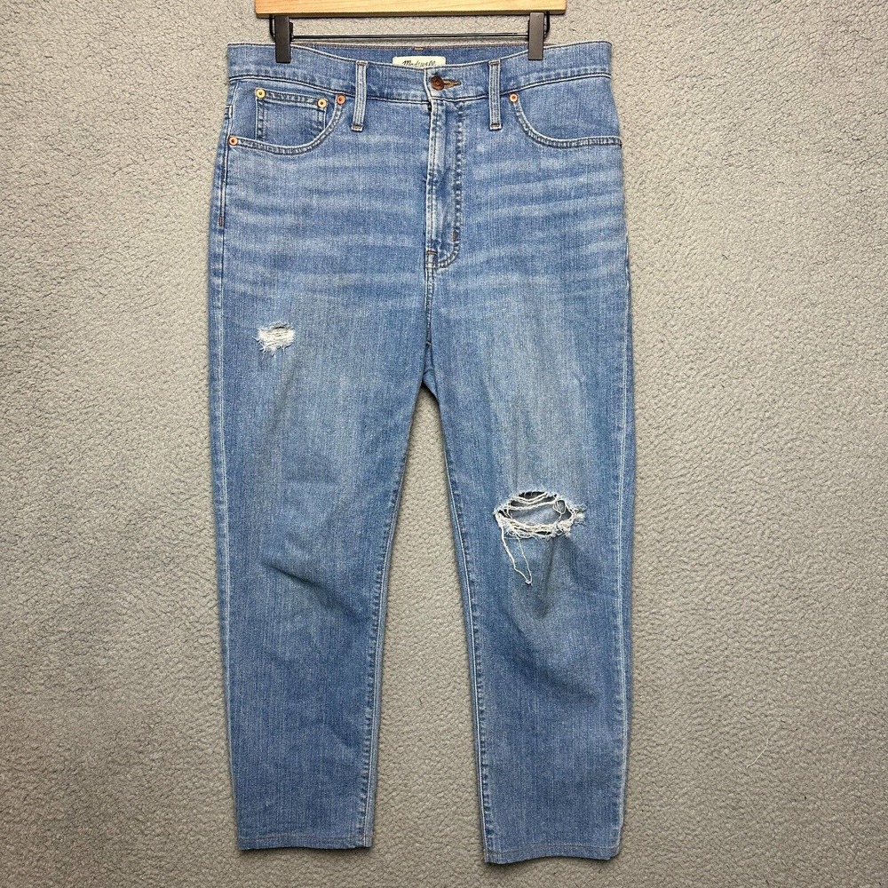 Madewell Jeans Women 30 Blue Denim Perfect Vintage Jean Slim Straight Cotton